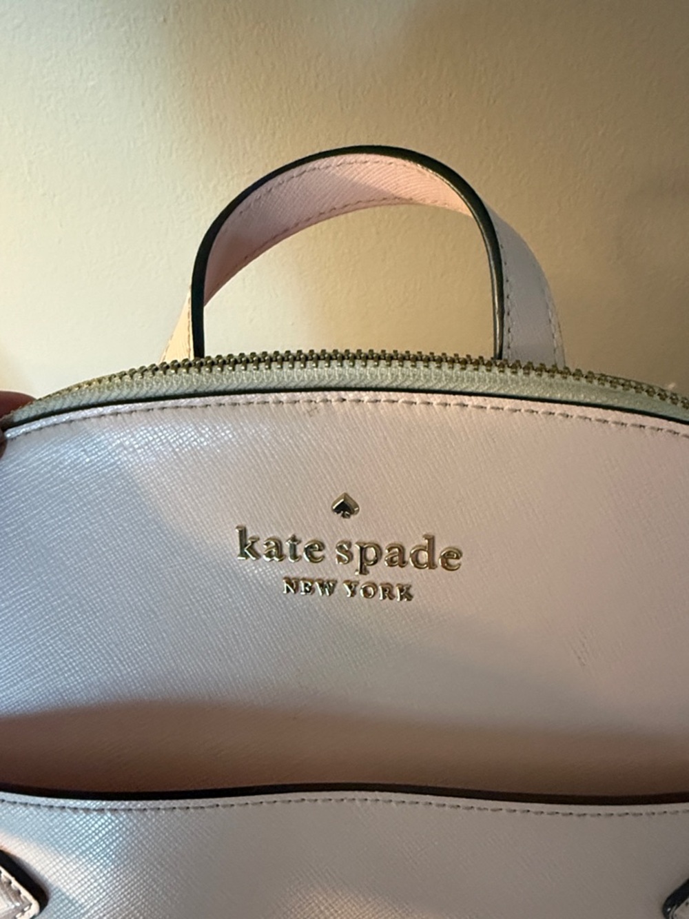 Kate Spade Pale Pink Saffiano Leather Backpack Excellent Condition - Picture 2 of 9